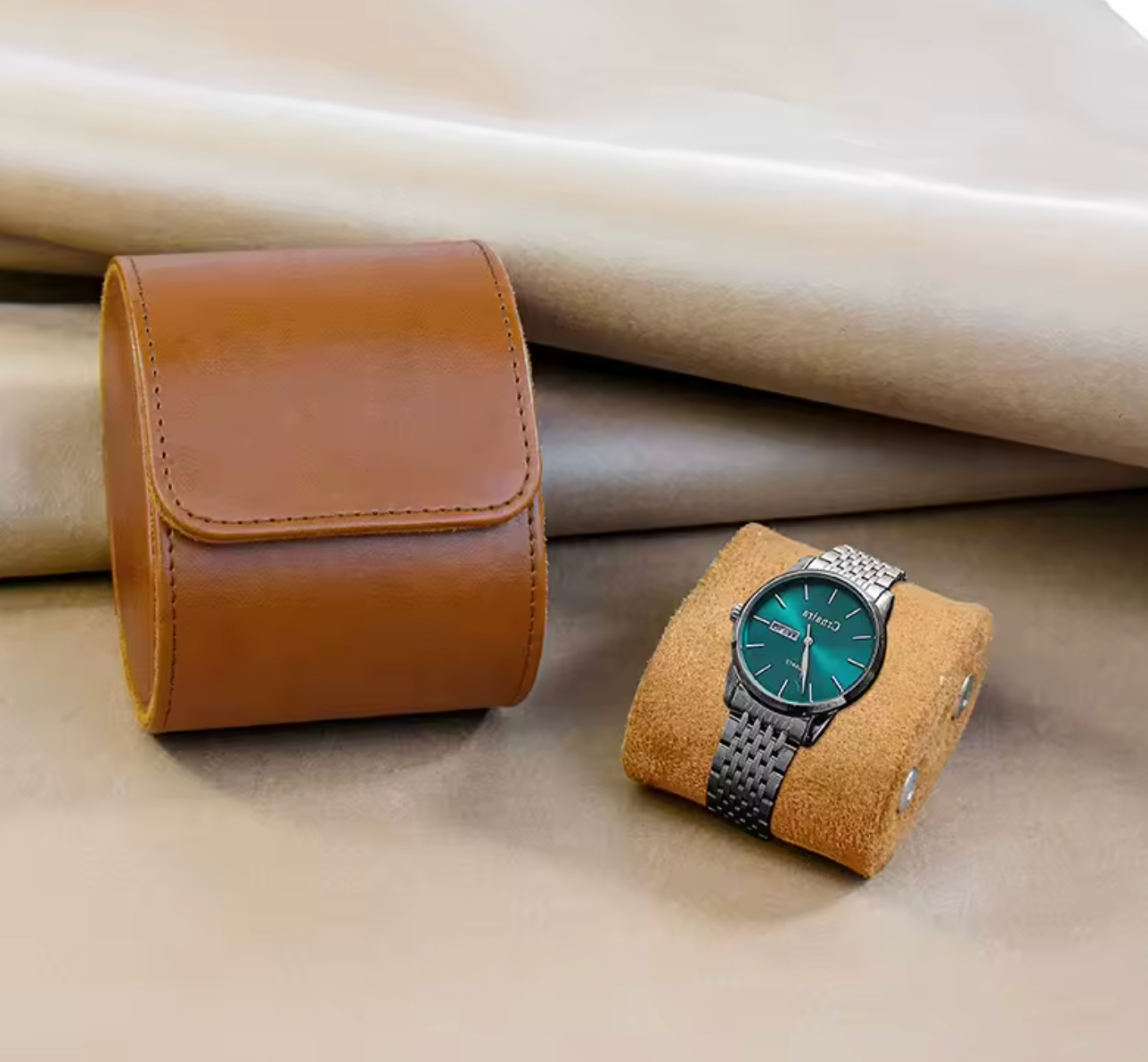 Watch Travel Case - Brown