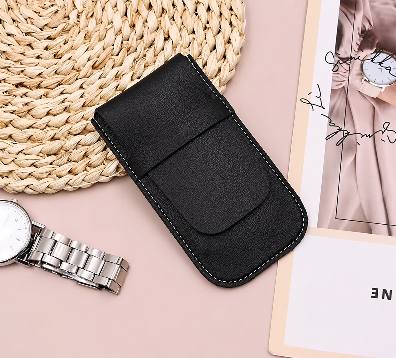 Single Watch Pouch - Black